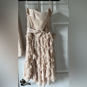 Cream/tan White House/Black Market Dress. Size 2